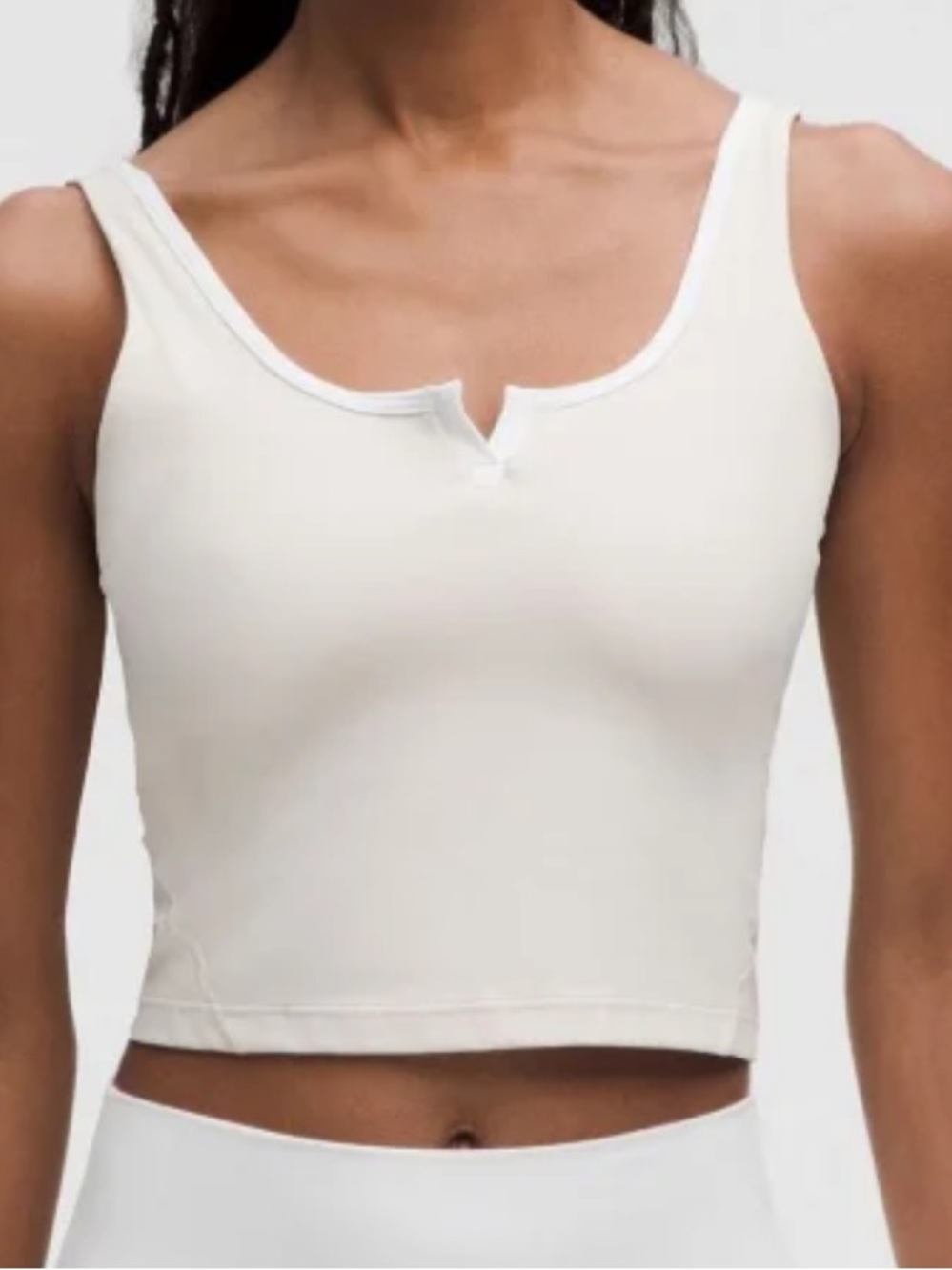 lululemon Align Cream Notch-Neck Crop Tank